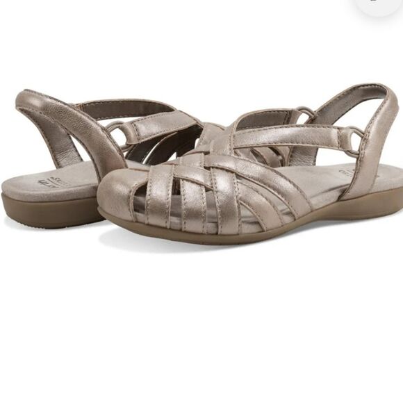 EARTH ORIGINS BERRI WOVEN CASUAL ROUND TOE SLIP-ON SANDALS - Picture 14 of 14